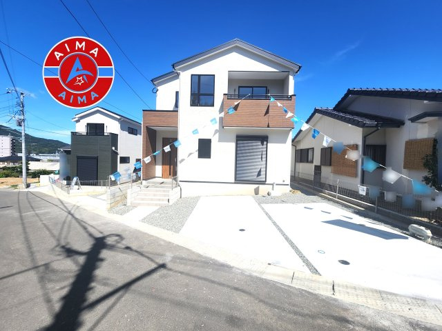 糸島市前原駅南1丁目第3-3棟(1号棟)の外観|デザイン性のある外観です。