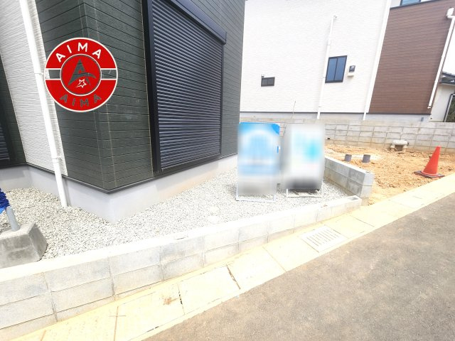 糸島市前原駅南1丁目第3-3棟(1号棟)の外観|お庭で自由な時間を過ごせます。