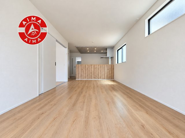 糸島市前原駅南1丁目第3-3棟(1号棟)の居間・リビング|多くの時間を過すことになるリビングだからこそ、いつも穏やかな空間・解放感が味わえ毎日が充実します。