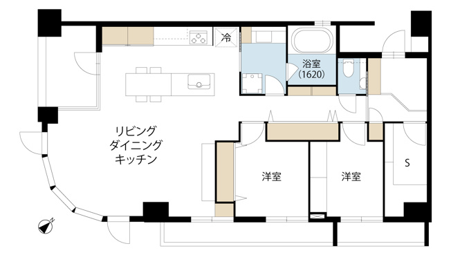 【間取り】 | D'グランセ学芸大学