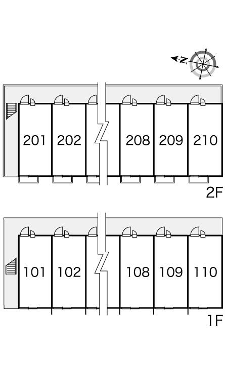 レオパレスベルセフォネの区画図