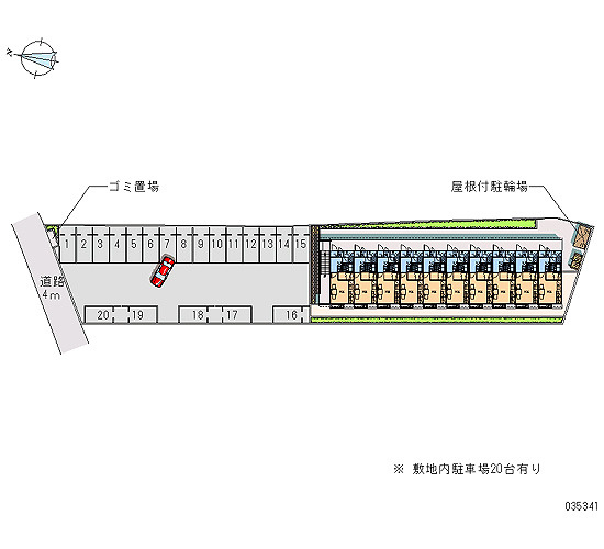 レオパレスベルセフォネの区画図|画像4
