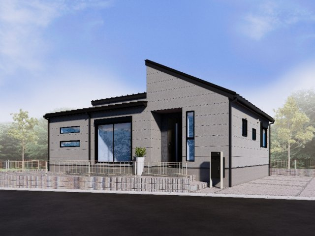 【玄関】 | 新築　前橋市青柳町　9号棟 | 現地写真　ポストと一体型のTVモニターホンでセキュリティ安心！嬉しい宅配ボックス付き♪