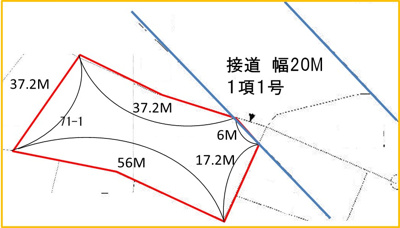 【区画図】 | 兼久土地(71-1)
