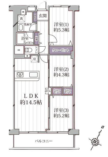 北本ハイデンス　1号棟