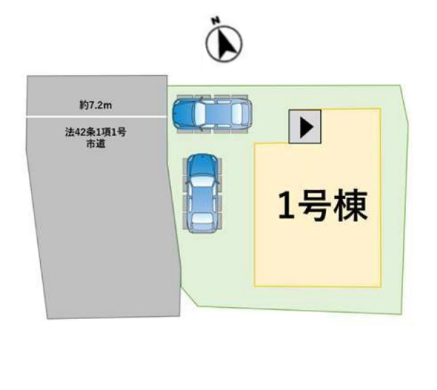 【区画図】 | 福岡市早良区内野5丁目2期　1号棟（全1棟）【仲介手数料無料・0円】 | 区画図です。1号棟