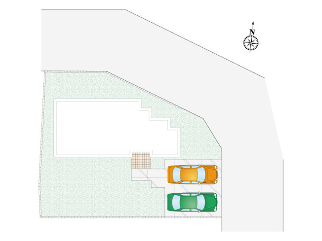 【区画図】 | 新築　前橋市青柳町　10号棟 | 9号棟　区画図　北東側接道幅員約6ｍ