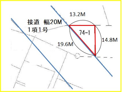 【区画図】 | 兼久土地(74-1)
