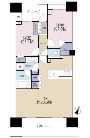 【間取り】 | クラッシィハウス世田谷公園