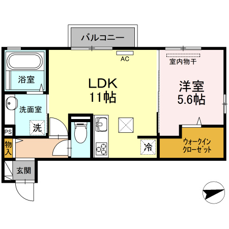 アコルトD棟の間取り