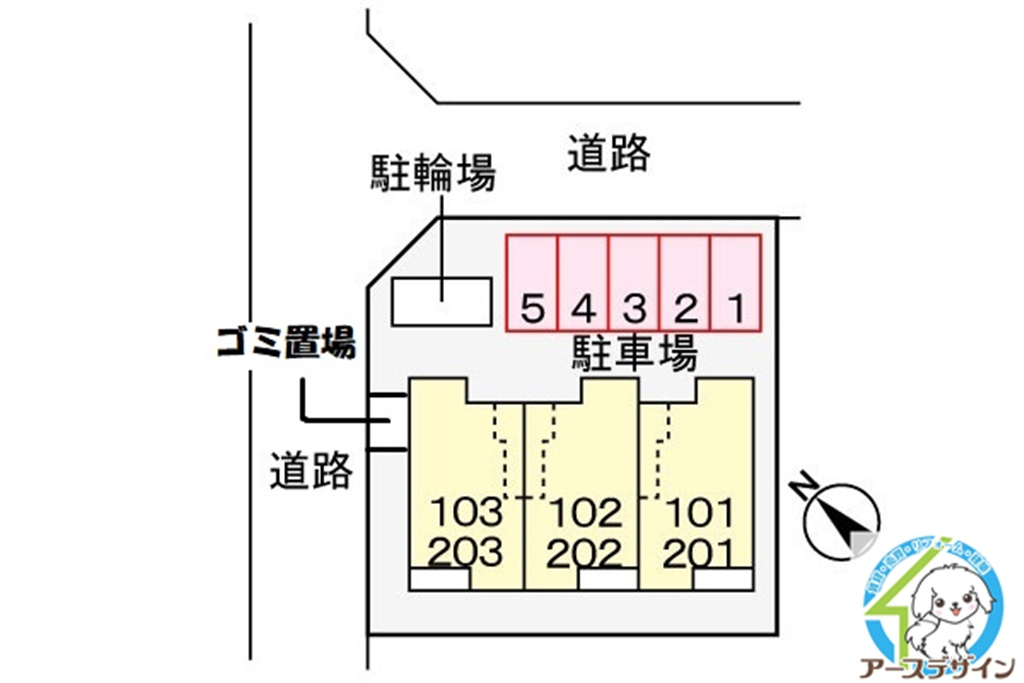 ライラックの区画図