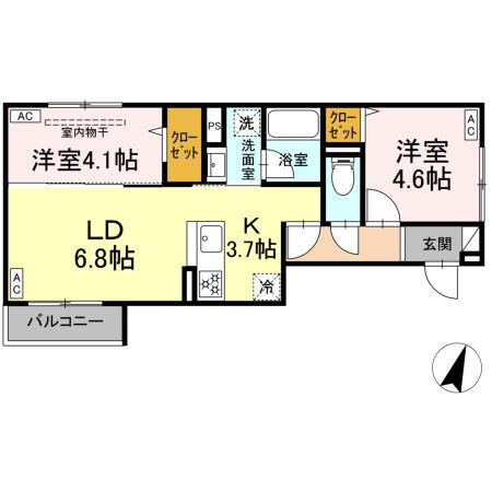 【間取り】 | セレスティア中央 Ⅱ