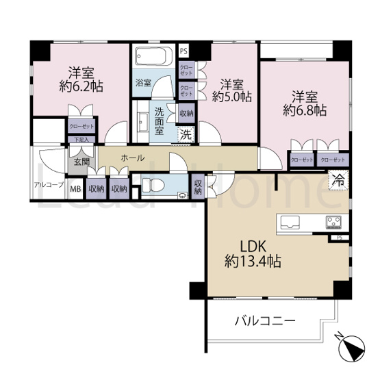 【間取り】 | ジェイパーク二子玉川園フレリーヴ
