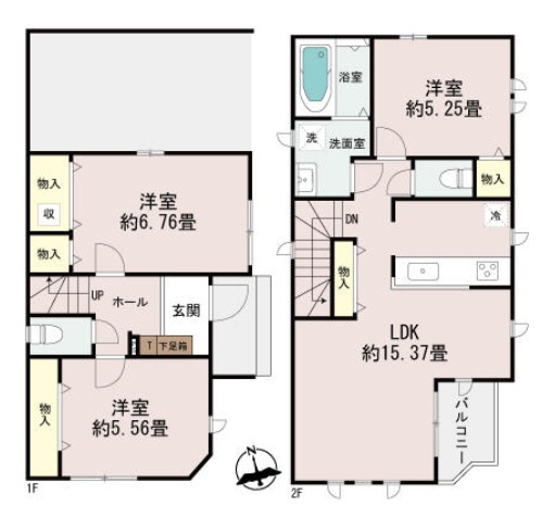 神戸市垂水区乙木2丁目の間取り