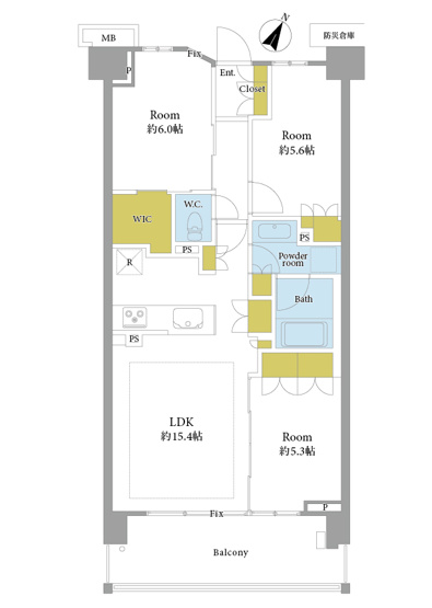 【間取り】 | パークホームズ用賀一丁目