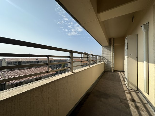 ワコーレ明石アルベージュのバルコニー