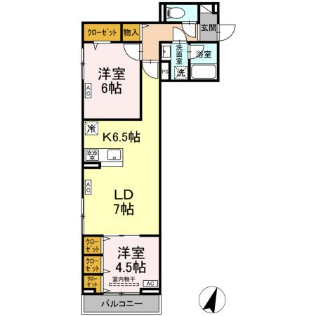 【間取り】 | セレスティア中央 Ⅱ