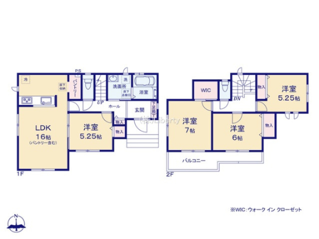 ひたちなか市東大島3丁目　新築戸建の区画図