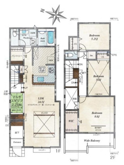 【間取り】 | 東村山市野口町　全4棟　4号棟 | 東村山市野口町　全4棟　4号棟