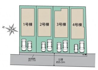 【区画図】 | 東村山市野口町　全4棟　4号棟 | 東村山市野口町　全4棟　4号棟