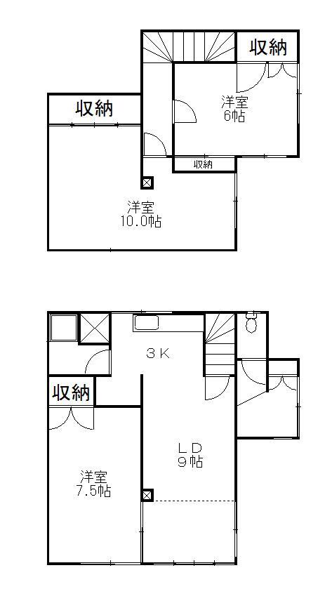 豊川17-28借家の間取り