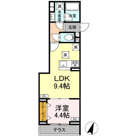 【間取り】 | セレスティア中央 Ⅱ