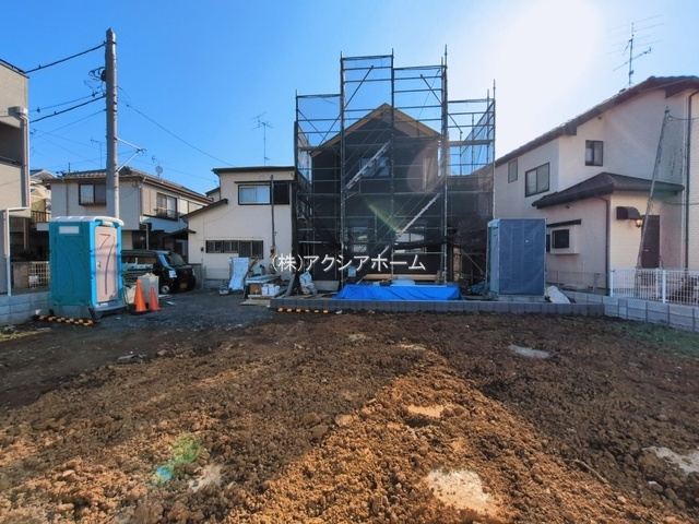 所沢市荒幡・全1棟　新築一戸建　～スカイバルコニー付～の外観|現地写真（2026年3月12日撮影）