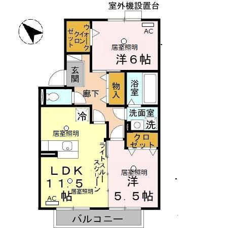 松韻舎B棟の間取り