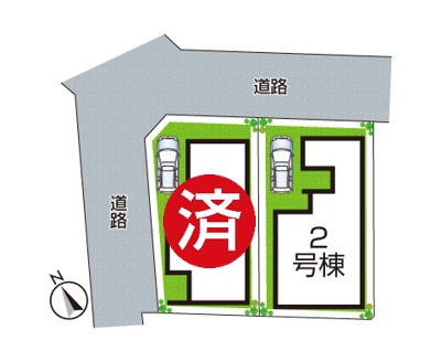 西宮市鳴尾町　第2期　新築一戸建ての区画図|全2区画
