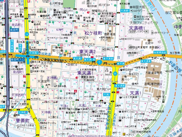 【地図】 | K-NEXT・南森町