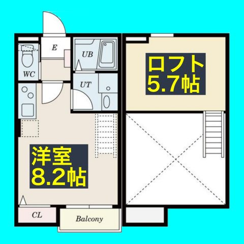 Calm矢田(カームヤダ)の間取り