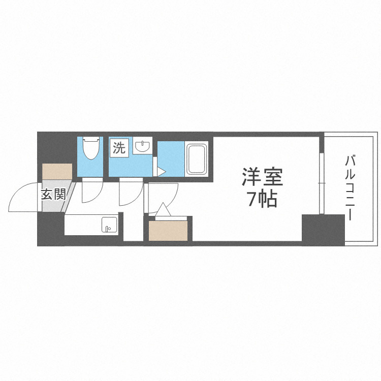 S-RESIDENCE難波大国町Tresの間取り