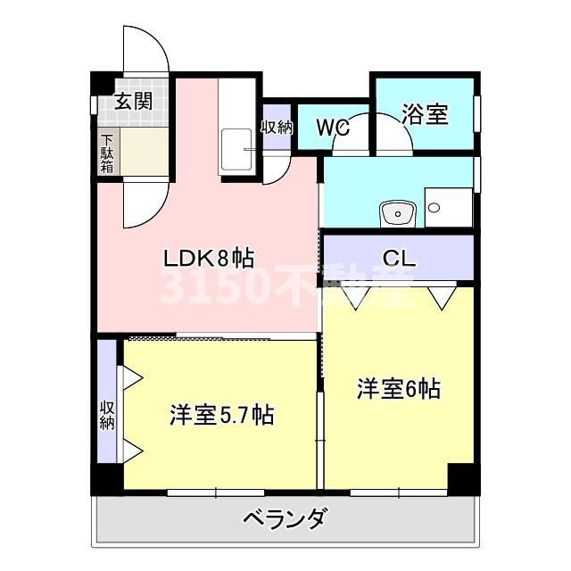 エトワール本町の間取り