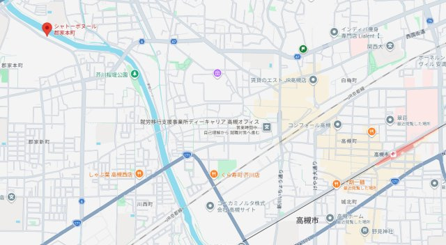 シャトーボヌゥール郡家本町の地図