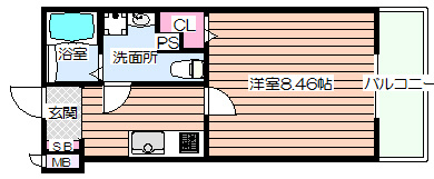 【間取り】 | R SQUARE 東天満