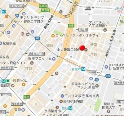 【地図】 | AXIS銀座東（アクシス銀座東）
