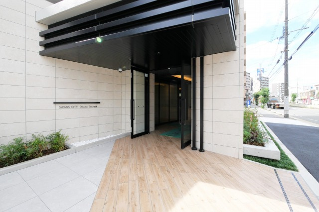 スワンズシティ大阪エスクレアのロビー