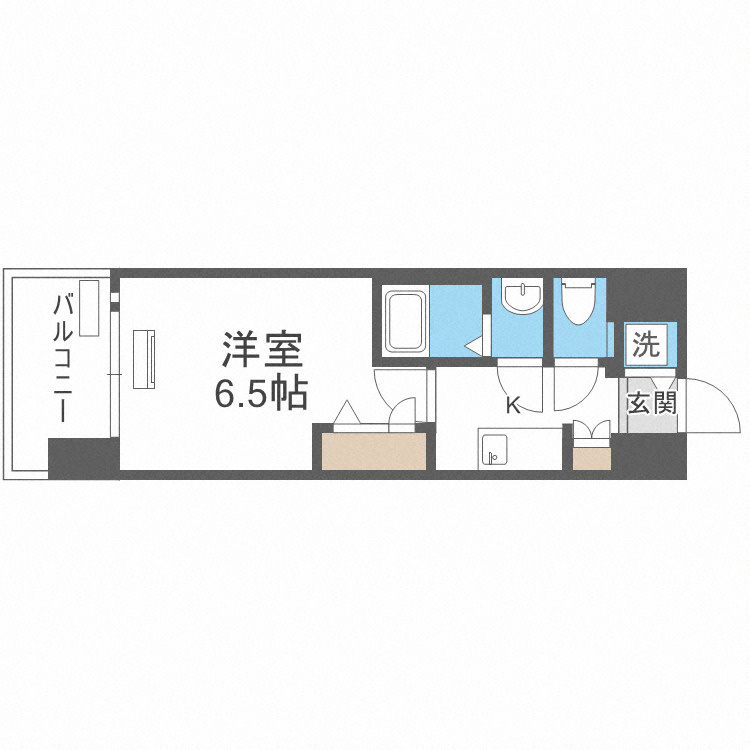 スワンズシティ大阪エスクレアの間取り