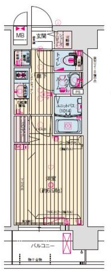 プレサンス大阪都島エレナードの間取り