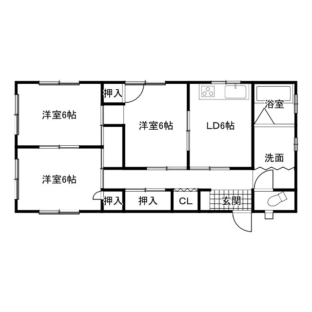 元宿ビルの間取り
