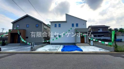 深谷市上柴町東6丁目　新築住宅　第３　①号棟の前面道路含む現地写真
