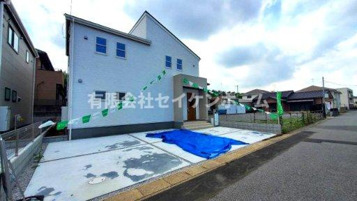 深谷市上柴町東6丁目　新築住宅　第３　①号棟の前面道路含む現地写真