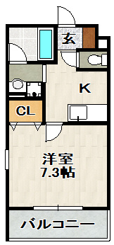 プライムコート宝塚の間取り