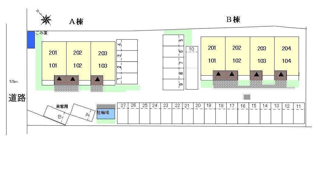 サンフィオーレBの区画図