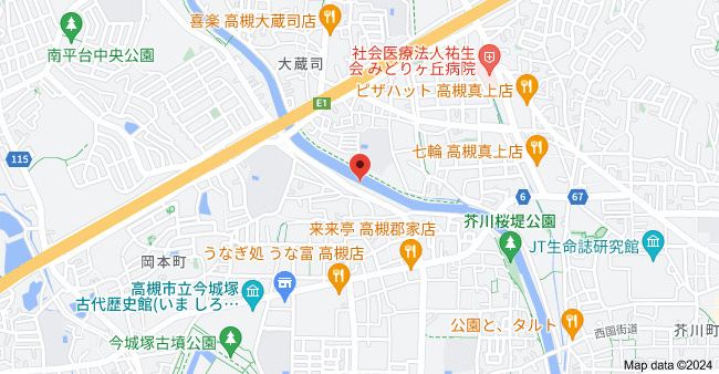 シャトーボヌゥール郡家本町の地図