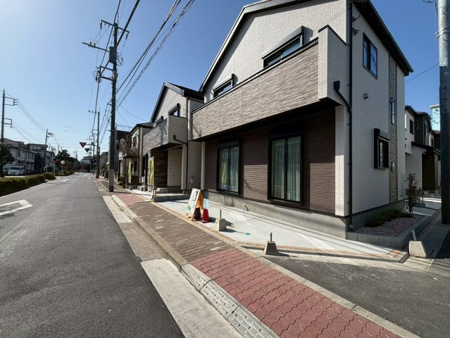 江戸川区東小岩１丁目　新築戸建F号棟の前面道路含む現地写真|2026年3月1日撮影