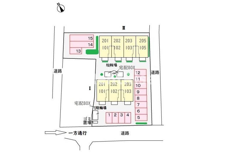 ブローテⅠの駐車場|駐車場