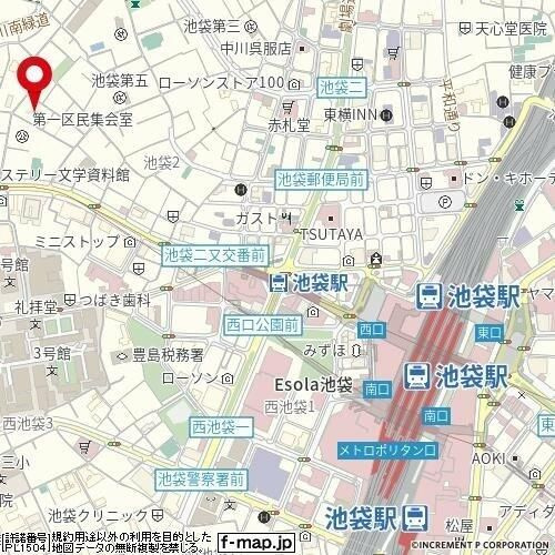 プリジェ池袋の地図