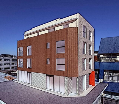 【外観パース】 | 恵比寿南　新築ビル | イメージ 