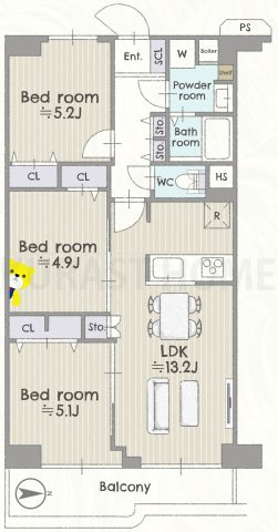 マイプラザ塔南　7階